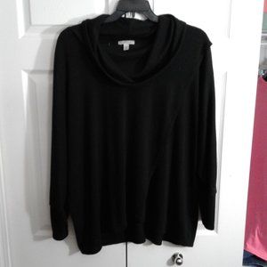 Women's Black Sweatshirt/Sweater/Cowl neck